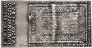 People's Republic of Poland, 1983 silver plaque, Joseph Litwin