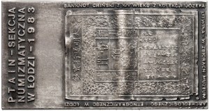 République populaire de Pologne, plaque d'argent de 1983, Jozef Litwin