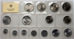 PRL, set of Polish Circulation Coins from 1949-1976, (15 pieces)