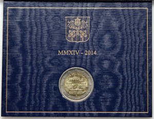 Vatikán, František, 2 Euro 2014 R, Řím, 25. výročí pádu Berlínské zdi