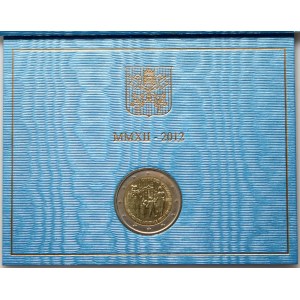 Vatican, Benedictus XVI, 2 Euro 2012 R, Rome, 7th World Meeting of Families In Milan