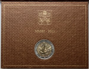 Watykan, Benedykt XVI, 2 euro 2011 R, Rzym, 26. Światowe Dni Młodzieży