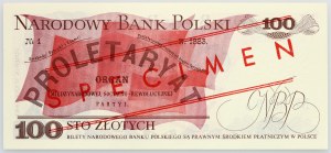 PRL, 100 zloty 1.06.1979, MODÈLE, n° 0919, série UE