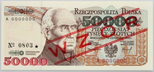 PRL, 50000 zloty 16.11.1993, MODEL, No. 0803, series A