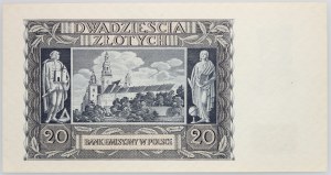 Štátna pokladnica, 20 zlotých 1.03.1940, séria O