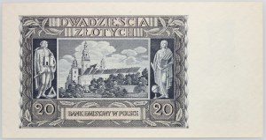 Gouvernement général, 20 zloty 1.03.1940, série O