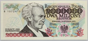 III RP, 2000000 PLN 16.11.1993 Série B