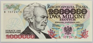 III RP, 2000000 złotych 16.11.1993 seria B