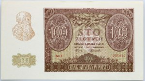 General Government, 100 zloty 1.03.1940, series B, counterfeit ZWZ