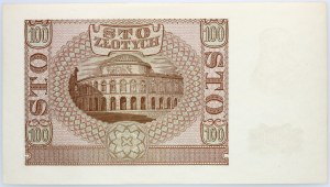 Generálna vláda, 100 zlotých 1.03.1940, séria B, falzifikát ZWZ