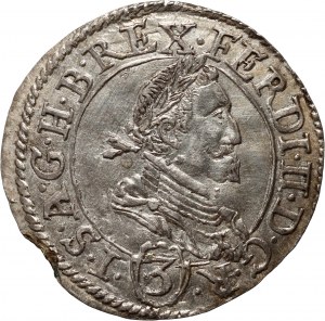 Austria, Ferdinando II, 3 krajcars 1635, Graz