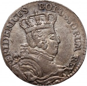 Deutschland, Preußen, Friedrich II., Sechspfennig 1756 C, Cleve