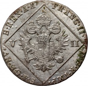 Rakousko, František II, 7 krajcarů 1802 C, Praha