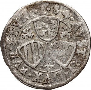 Österreich, Karl II. Franz, 3 krajcars 1584, Graz