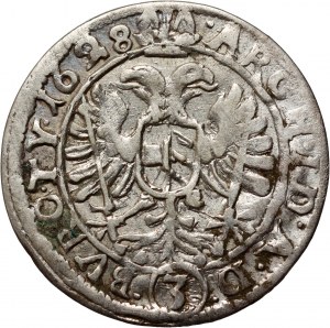 Rakúsko, Ferdinand II, 3 krajcary 1628, Viedeň