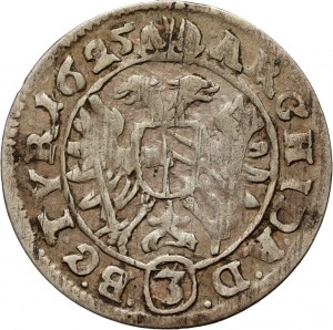 Rakúsko, Ferdinand II, 3 krajcary 1625, Viedeň