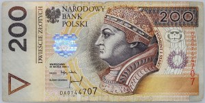 III RP, 200 złotych 25.03.1994, seria DA
