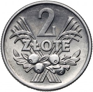 PRL, 2 zloté 1958, Varšava, Jagody