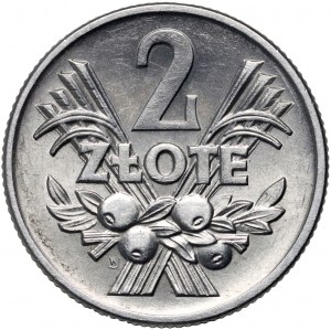 PRL, 2 zloty 1958, Varsovie, Jagody