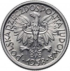 PRL, 2 zloty 1958, Varsovie, Jagody