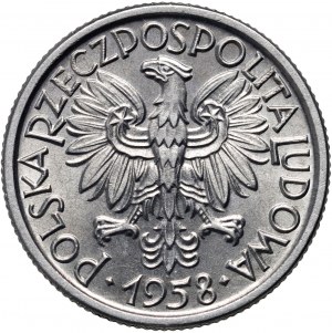 PRL, 2 złote 1958, Warszawa, Jagody