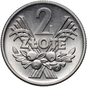 PRL, 2 zloté 1960, Varšava, Jagody