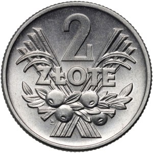 PRL, 2 Zloty 1960, Warschau, Jagody