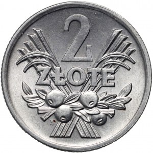 PRL, 2 zlotys 1972, Berries, Warsaw