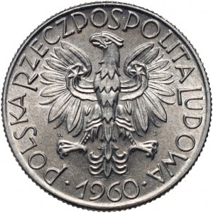 PRL, 5 Zloty 1960, Rybak, Warschau