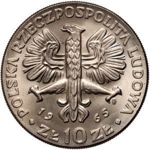 Volksrepublik Polen, 10 Zloty 1965, Warschau Nike, 