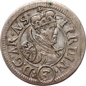 Austria, Ferdinando II, 3 krajcars senza data (1577-1595)