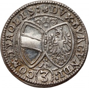 Österreich, Erzherzog Ferdinand Karl, 3 krajcars 1638, Halle