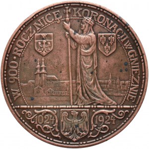 II RP, medaila z roku 1924, 900. výročie korunovácie Boleslava Chrobrého,