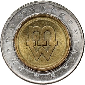 III RP, 5 złotych 1994, Warszawa, Próba tłoczenia