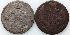 Russian annexation, Nicholas I, set of pennies 1838 MW, 10 pennies 1836 MW, Warsaw