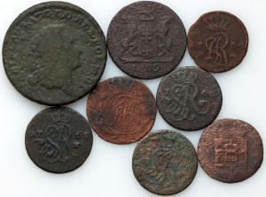 Poland, set of coins 18th/19th century (8 pieces)