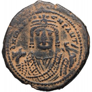 Byzanz, Mauritius Tiberius 582-602, Follis, Antiochia