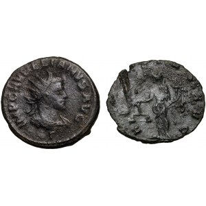 Cesarstwo Rzymskie, zestaw 2 antoninianów, Wabalathus/Aurelian i Klaudiusz II Gocki, III w.