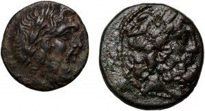 Griechenland, Kleinasien, Satz von 2 Bronzen, 2. bis 1. Jahrhundert v. Chr.