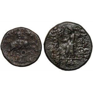 Grèce, Asie Mineure, ensemble de 2 bronzes, IIe au Ier siècle av.