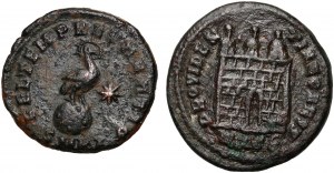 Římská říše, soubor 2 bronzů, Constantius a Constantine II, 6. století.