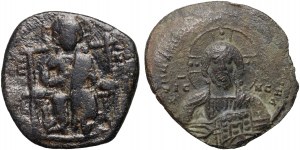 Byzance, ensemble de 2 follis, Basile II, Constantin IX, 10e-11e s.