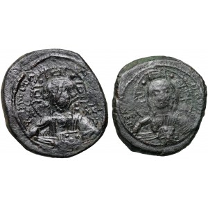 Bizancjum, zestaw 2 follisów Romana III 1028-1034