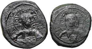 Byzance, ensemble de 2 follis de Roman III 1028-1034