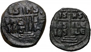 Byzance, ensemble de 2 follis de Roman III 1028-1034
