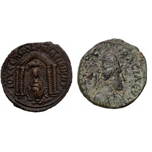 Roman Empire, Provincial coinage, Mesopotamia, Lot of 2 Bronze, Gordian III and Phillip Arab, IIIrd c.