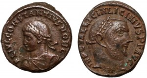 Empire romain, ensemble de 2 bronzes, Licinius et Constantin II, IVe siècle.