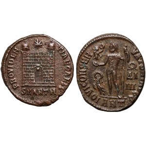 Römisches Reich, Satz von 2 Bronzen, Licinius und Konstantin II, 4.