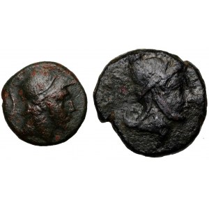 Greece, Pontos, Amisos, Lot of 2 Bronze, Mithradates IV Eupator 120-63 BC