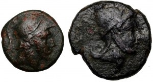 Grecia, Pont, Amisos, insieme di 2 bronzi, Mitridate IV Eupatore 120-63 a.C.